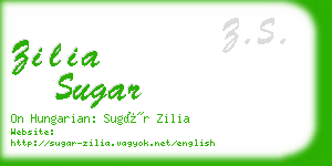 zilia sugar business card